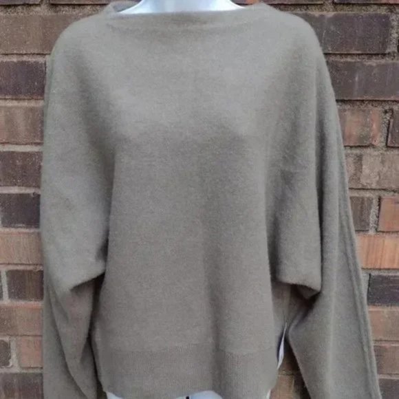 Equipment Suzanne Merino Wool Pullover Sweater XL Dusty Olive NWT - Picture 4 of 8